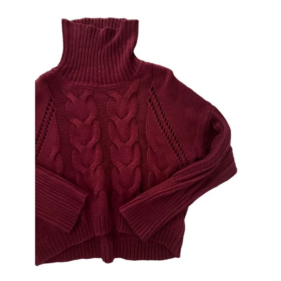 MOON & MADISON Red Knit Turtleneck Size L - Picture 5 of 6